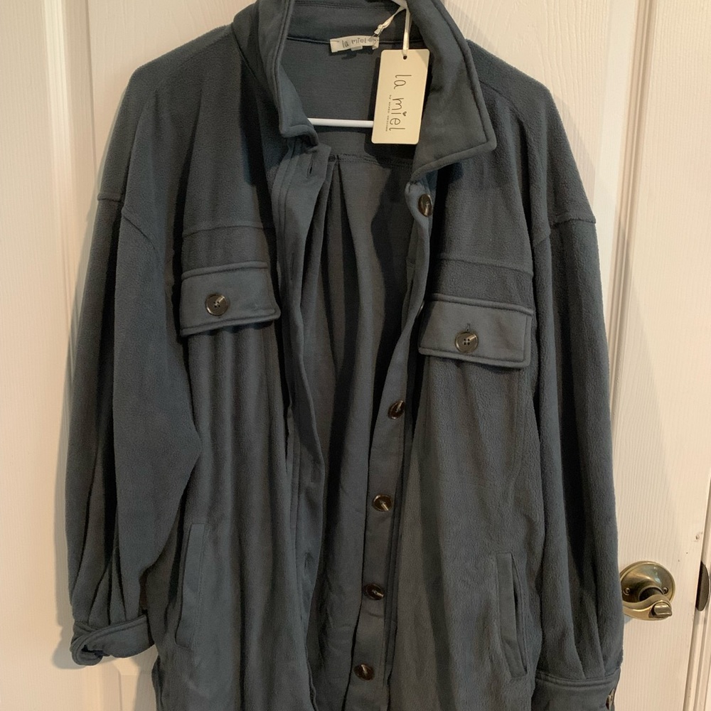 Blushing Brunette Boutique Shacket